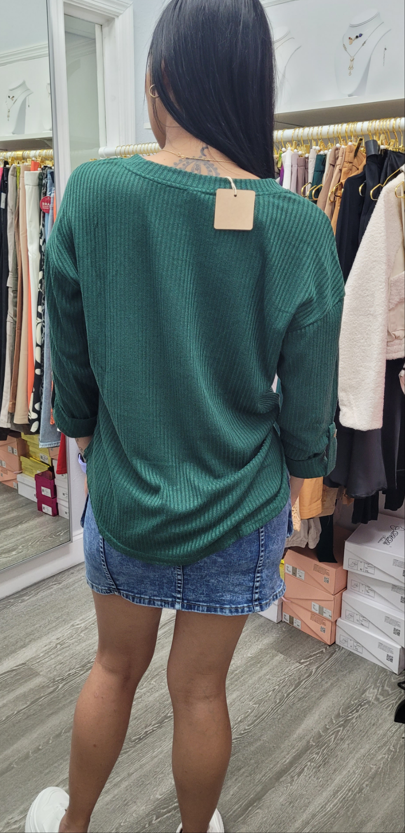 SWEATSHIRT WOMAN THREE QUARTER SLEEVE