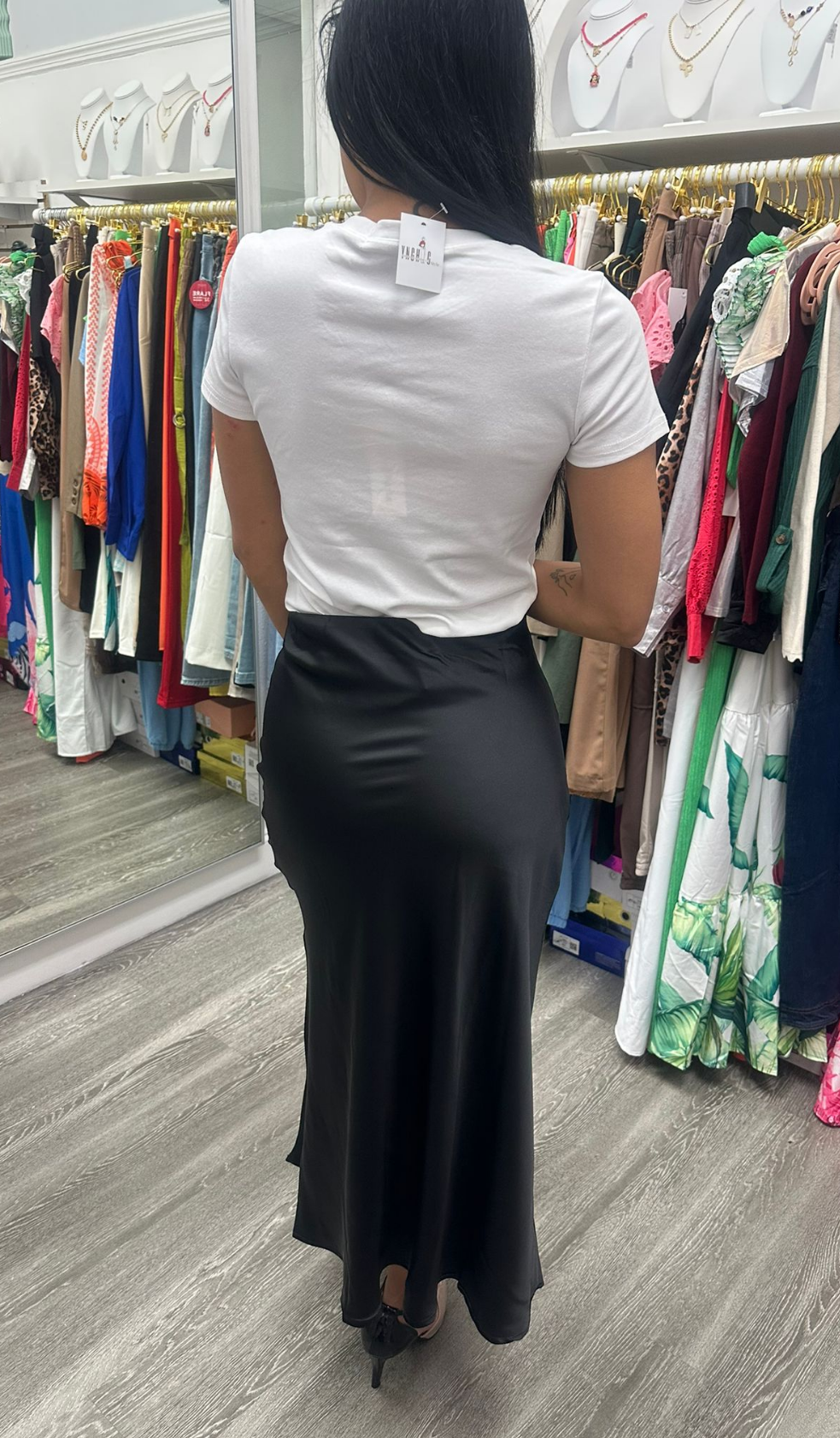 FALDAS MAXI CON CINTURA ELÁSTICA OCULTA