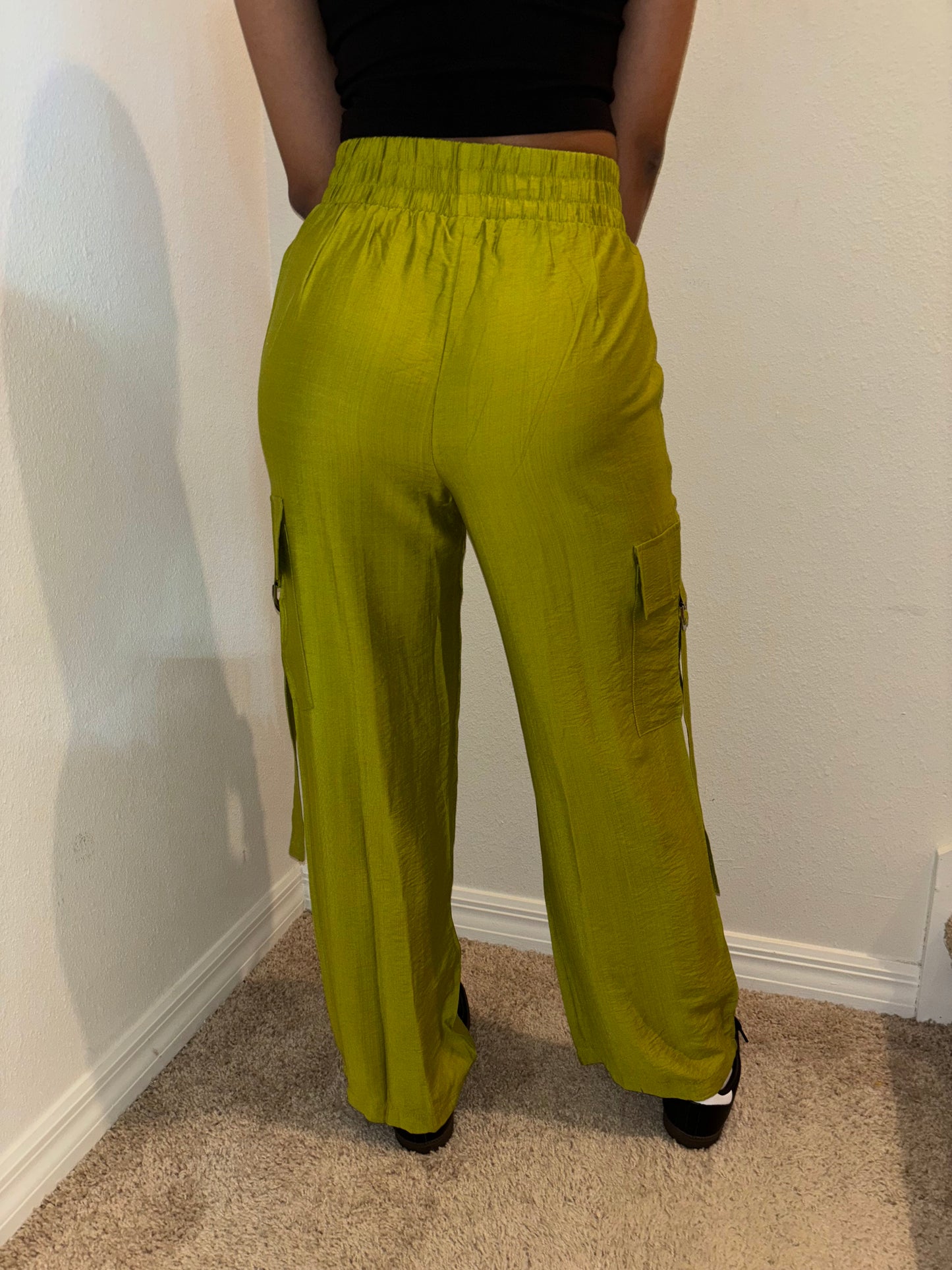 PANTALONES CARGO DE MEZCLA DE LINO