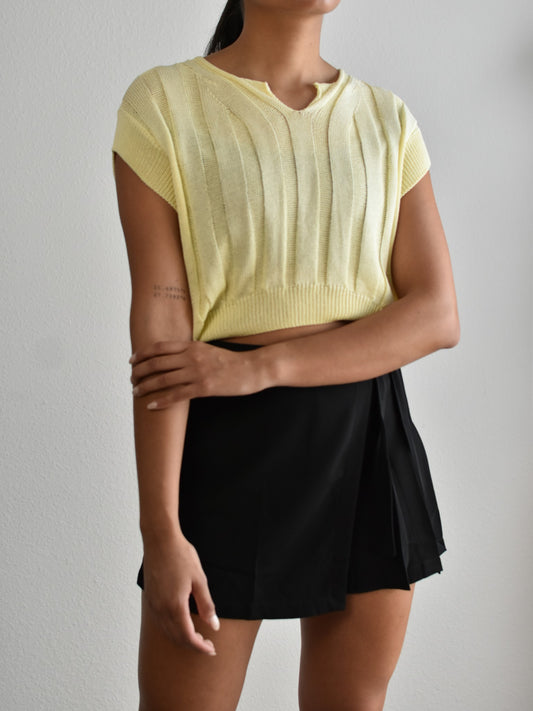 Chaleco suéter amarillo