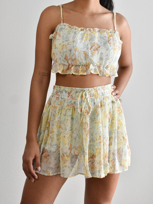 Conjunto Floral Menta