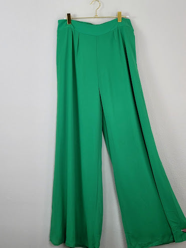 Green Wide Leg Pants