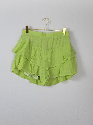 Apple Green Short Skirt