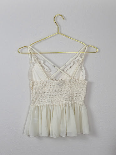 White Flowy Camisole