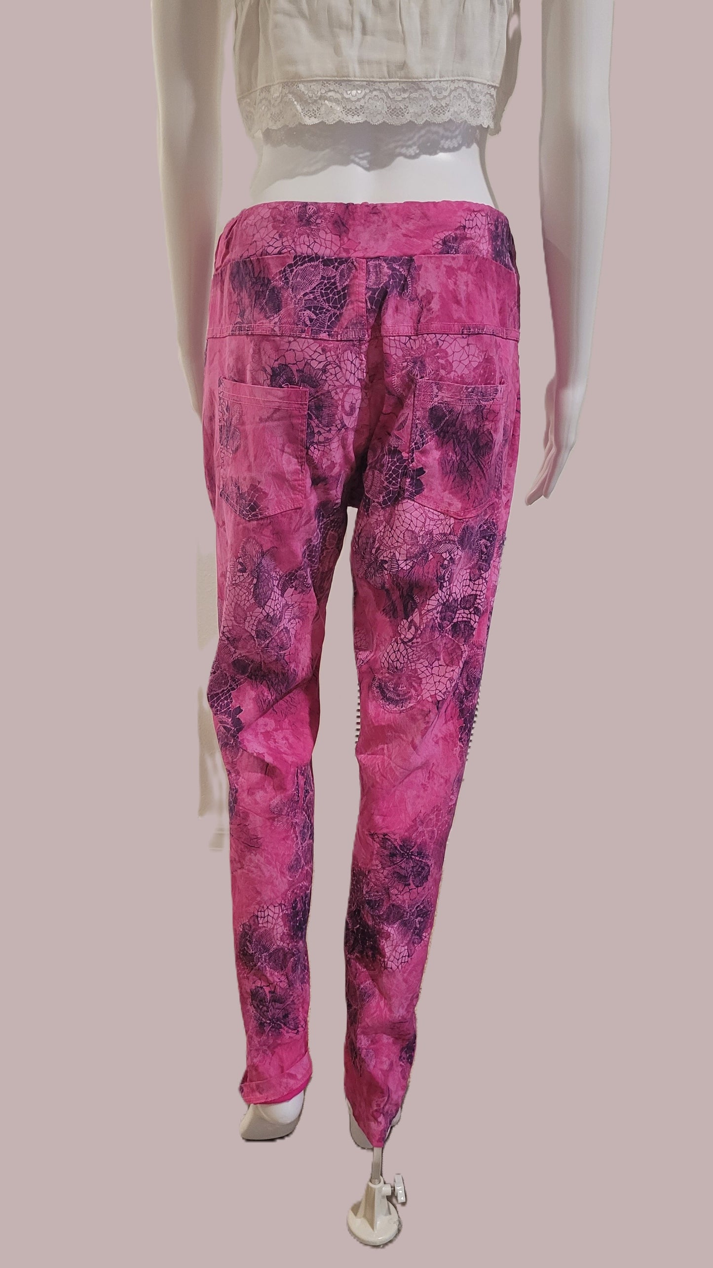 Pink Printed Pants