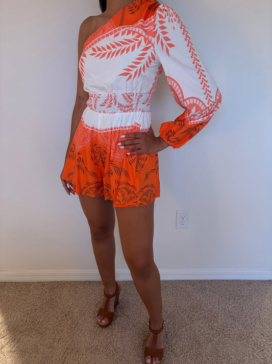 ORANGE ROMPER