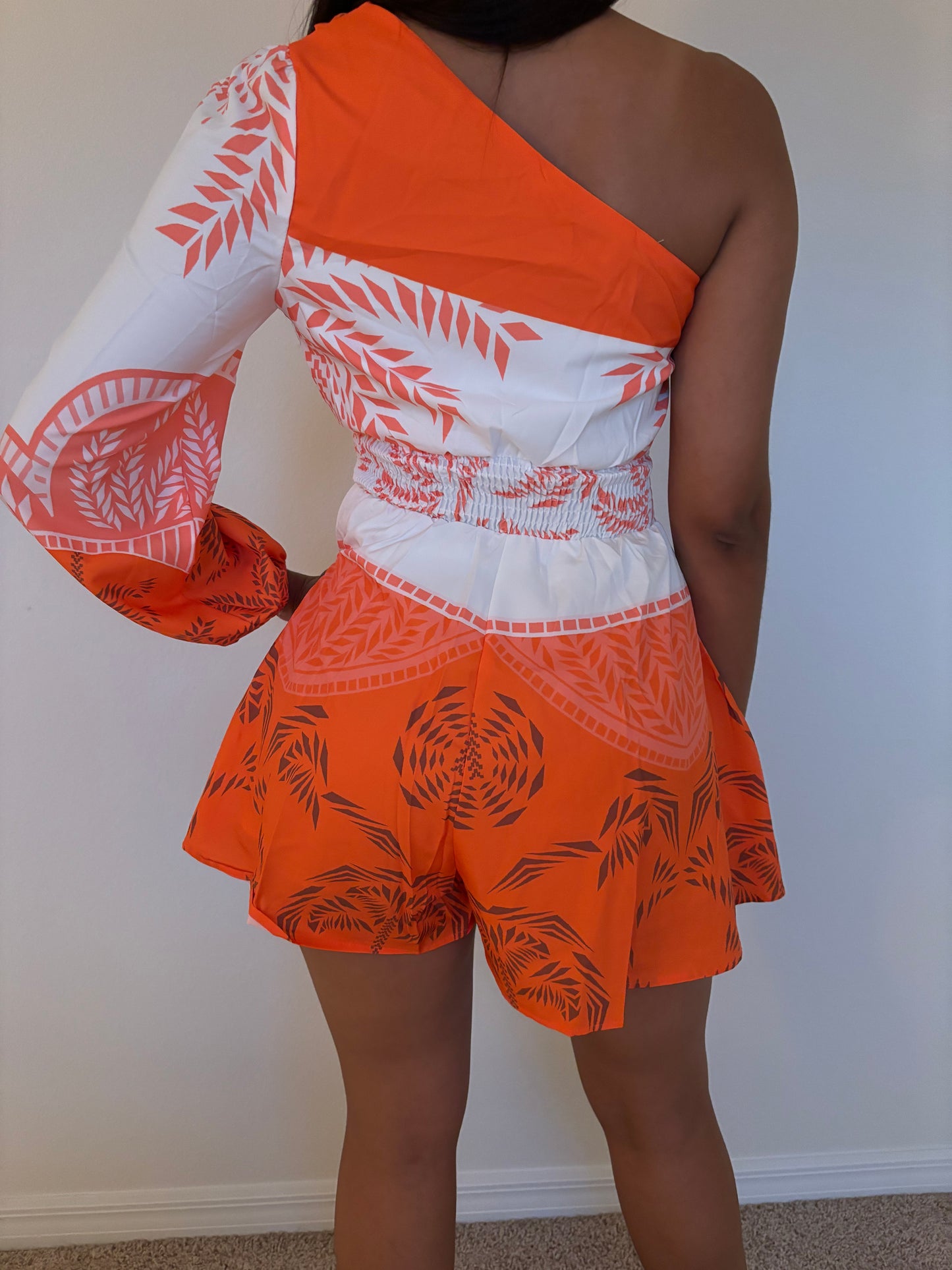 ORANGE ROMPER