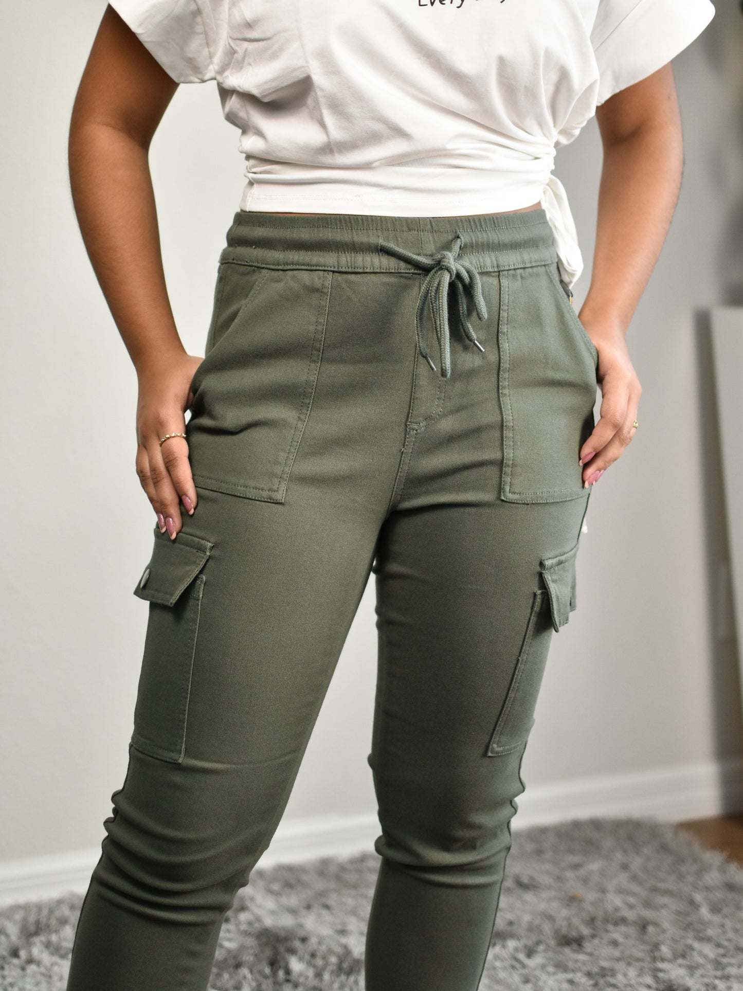 Pantalones cargo verdes